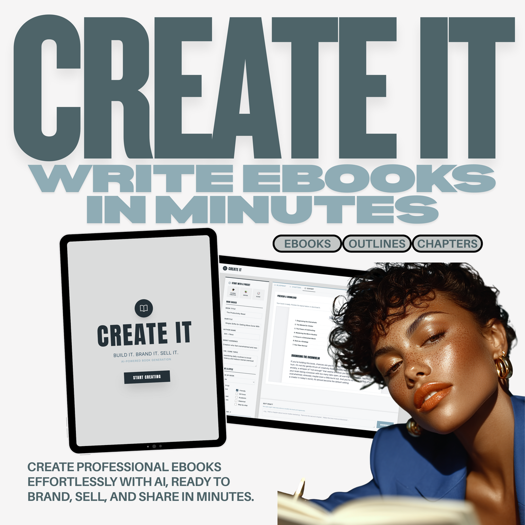 Create It | eBook System for Digital Products