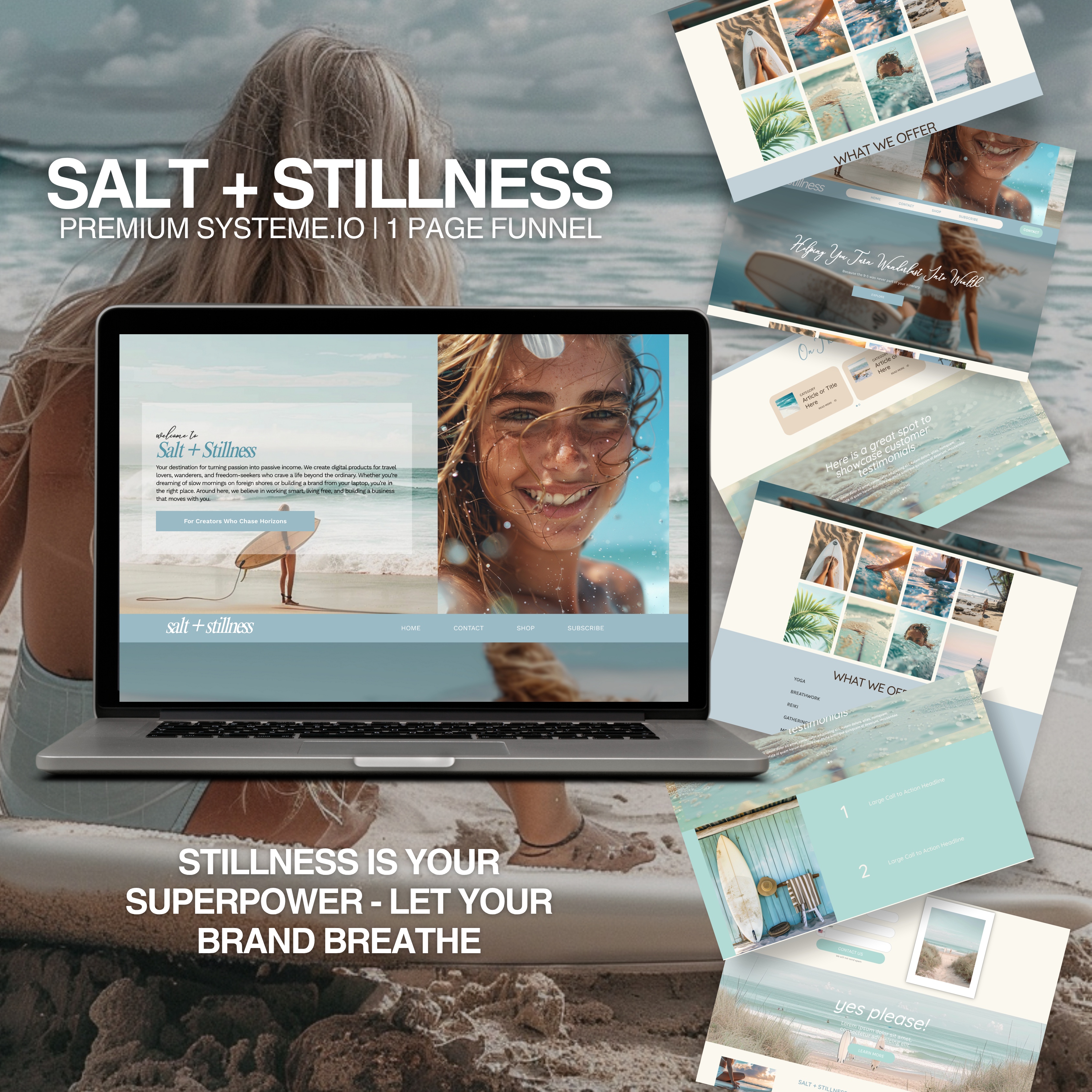 Salt & Stillness Systeme.io Funnel