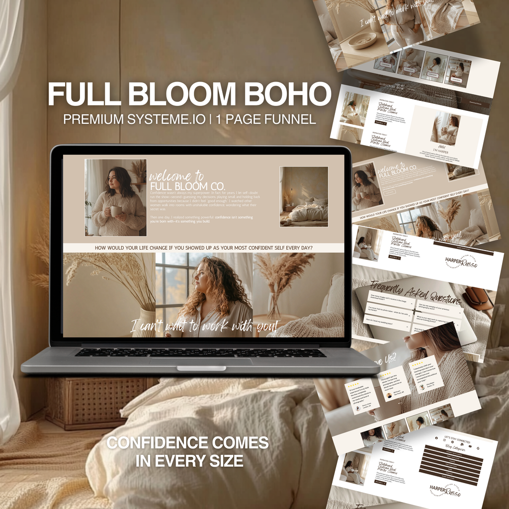 Full Bloom Boho Systeme.io Funnel