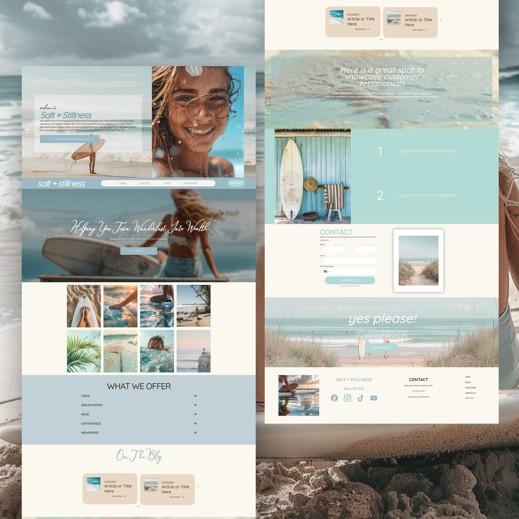 Salt & Stillness Systeme.io Funnel