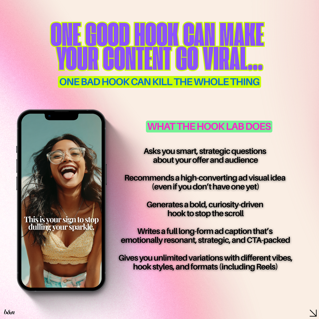 The Hook Lab | Scroll-Stopping Hooks & Content Angles That Convert