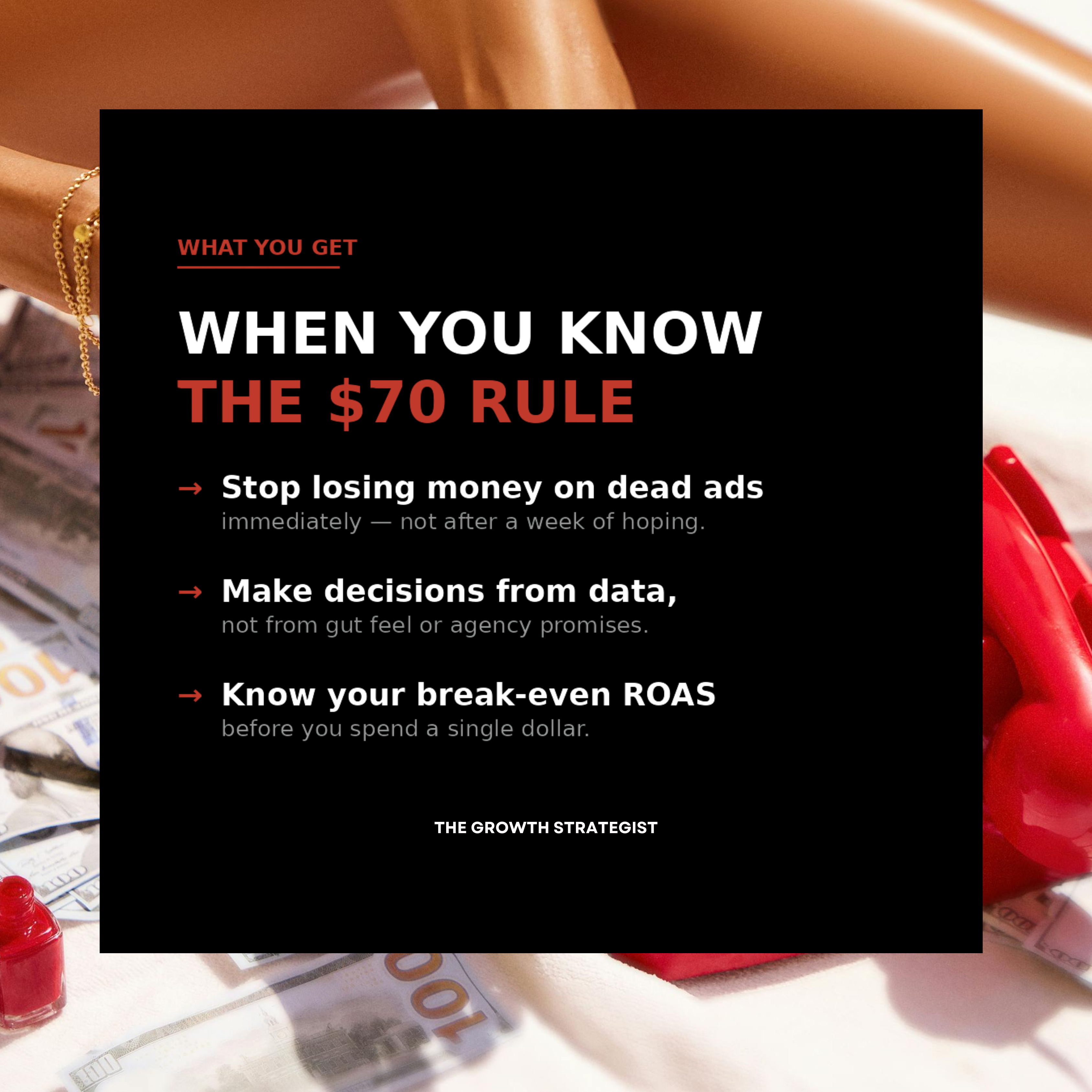 The $70 Rule > Your No-BS Ad Kill Switch