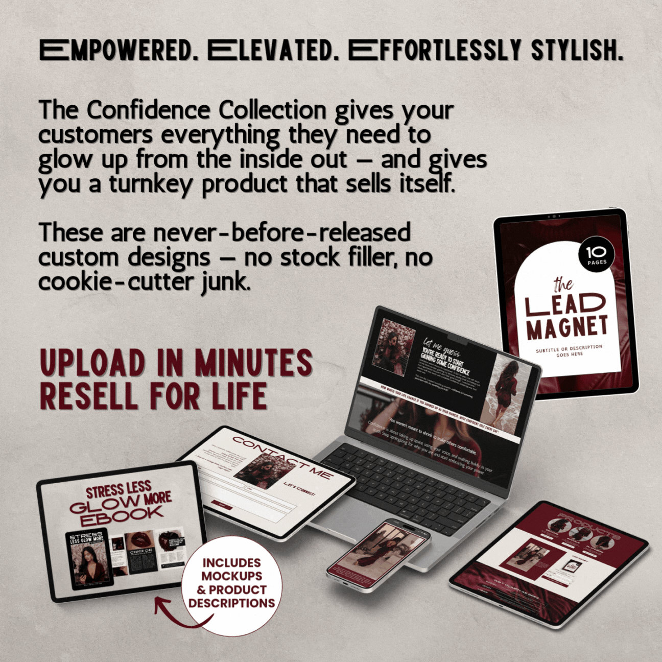 The Confidence Brand Collection | Plug & Play Funnel + Product Kit