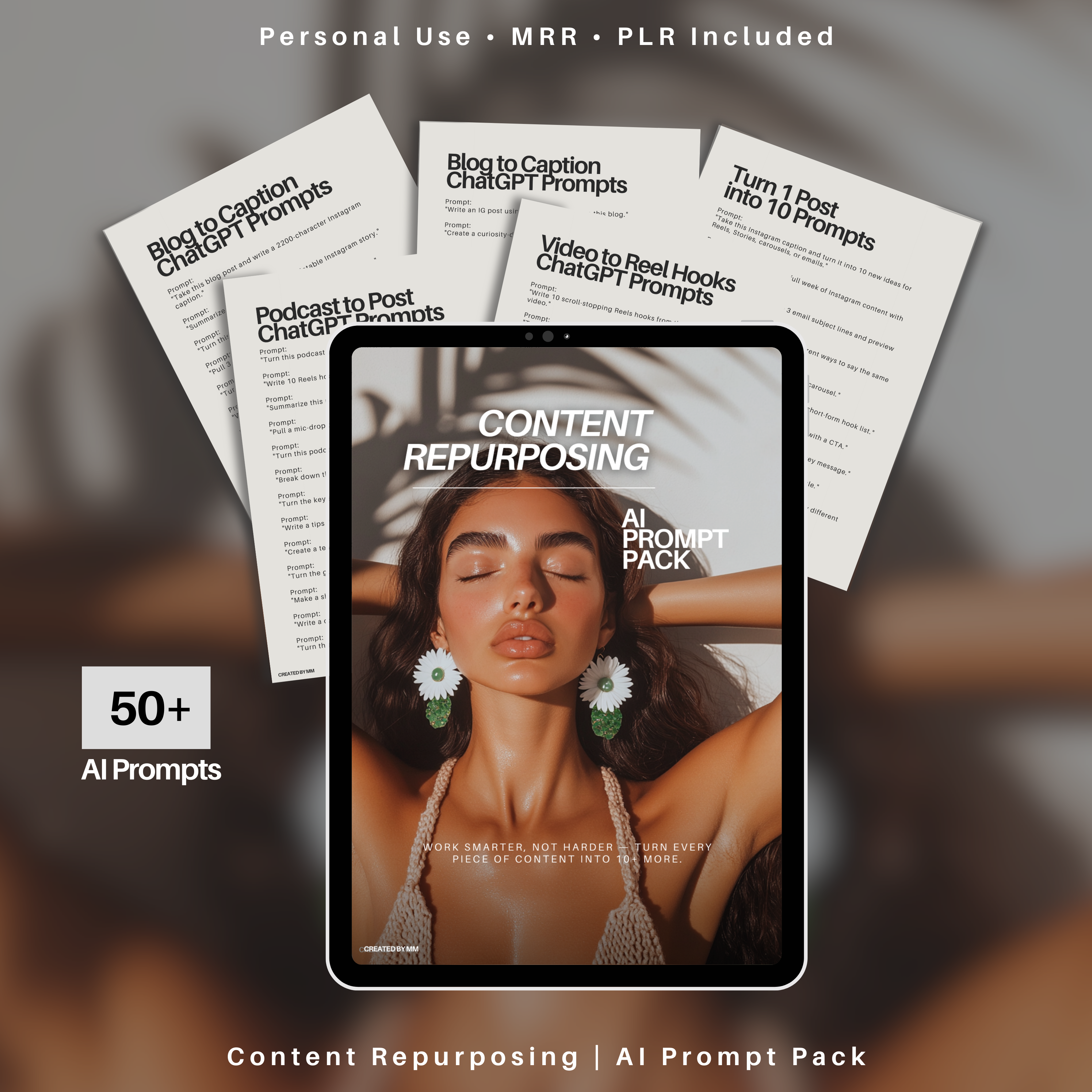 50+ Content Repurposing Prompts | USP + Visibility Strategy