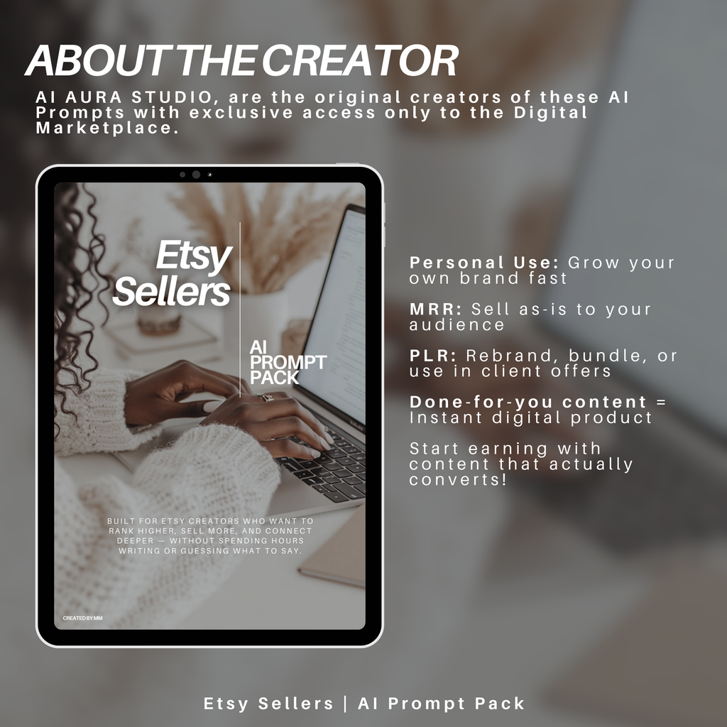 130+ Etsy Seller Brand Story Prompts