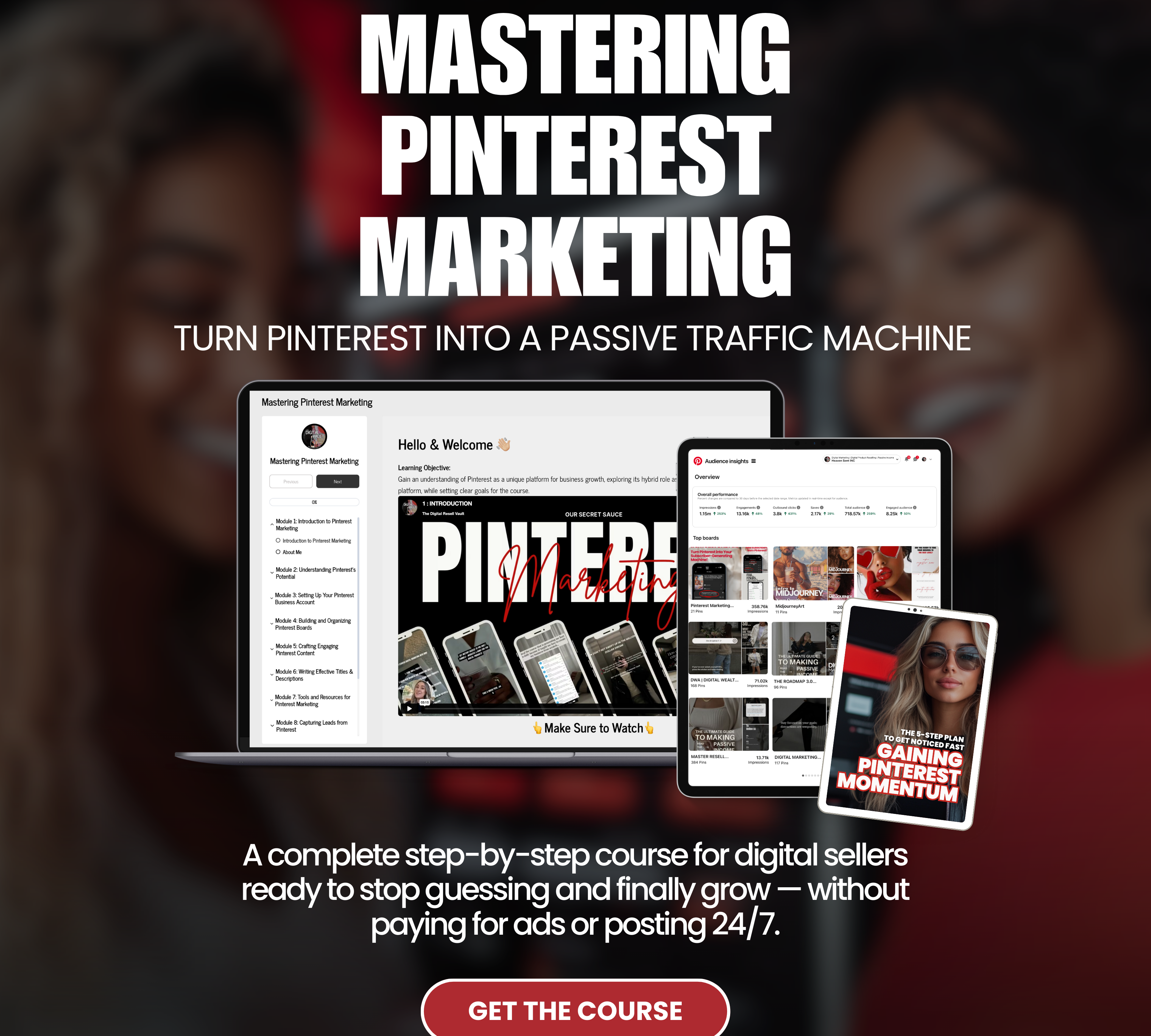 Pinterest Marketing Course | Grow Traffic & Sales Fast