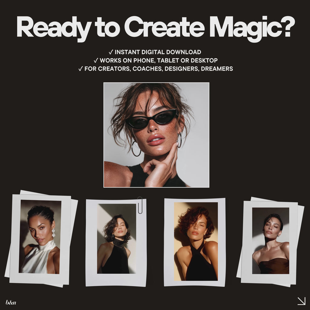 AI Creative Starter Bundle | Hyperrealism 101 + Midjourney 101 + Bold Vision Image Library + Motion Made Easy (Bonus)